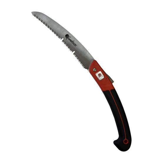 Serrucho plegable Kamikaze C-210H abierto, con hoja curva de 21 cm